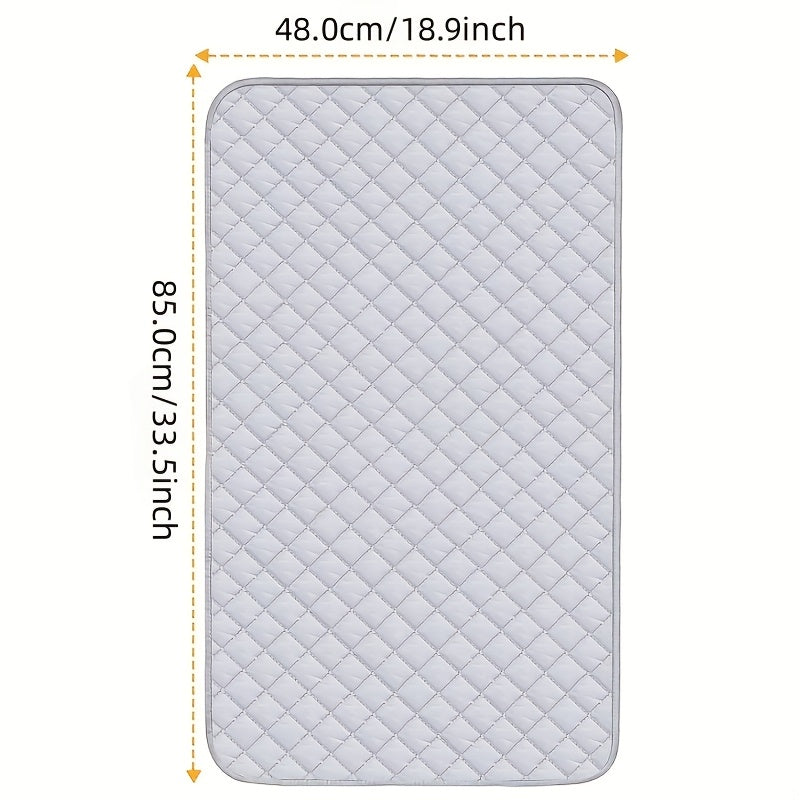 Alfombrilla de planchar plegable resistente a altas temperaturas, anti-quemaduras, para uso portátil en el hogar