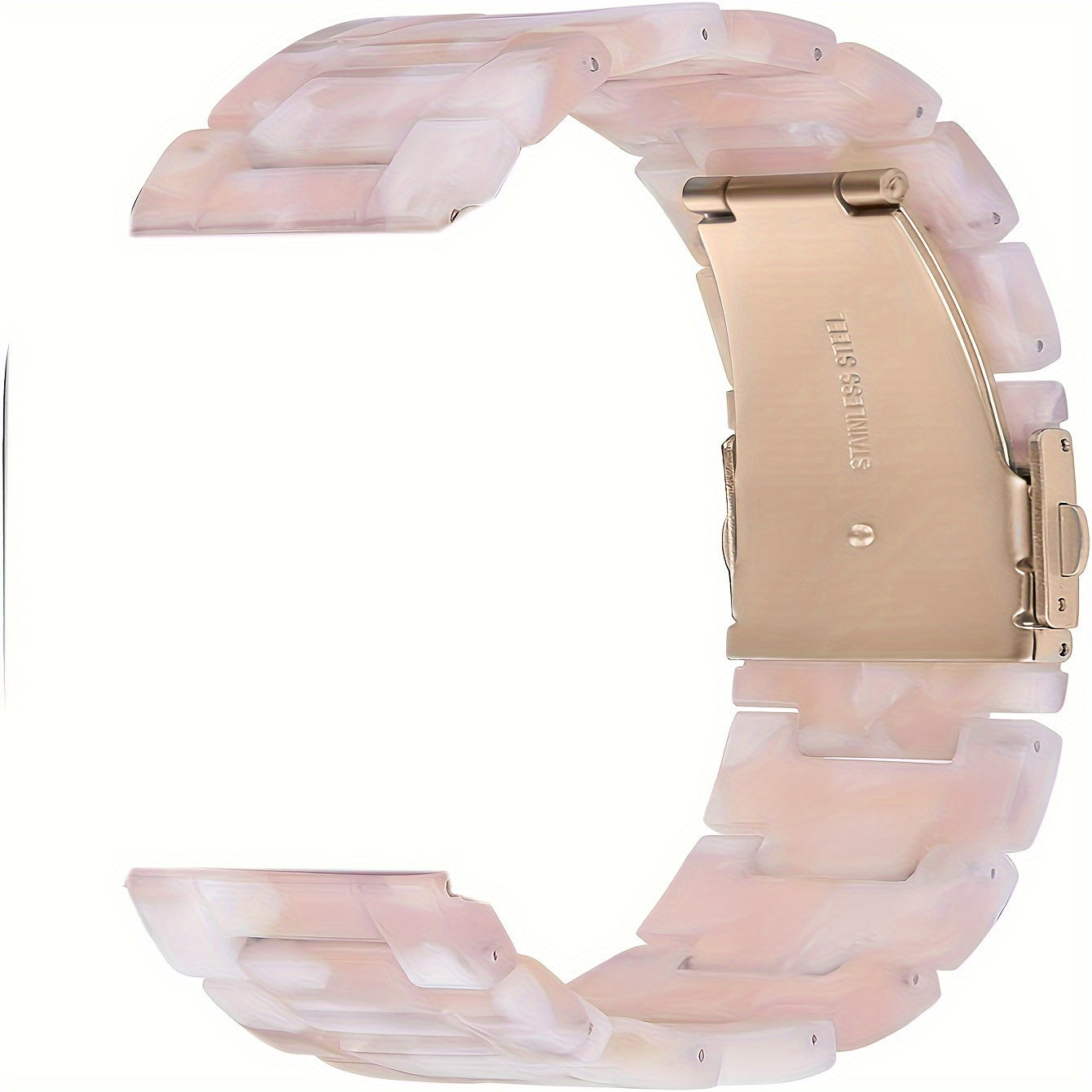 Ivory White Resin Watch Band for iWatch 38mm to 49mm Slim Comfortable