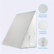 Almohada en cuña de espuma viscoelástica para reflujo ácido, ronquidos, apoyo durante el embarazo, ajuste de firmeza