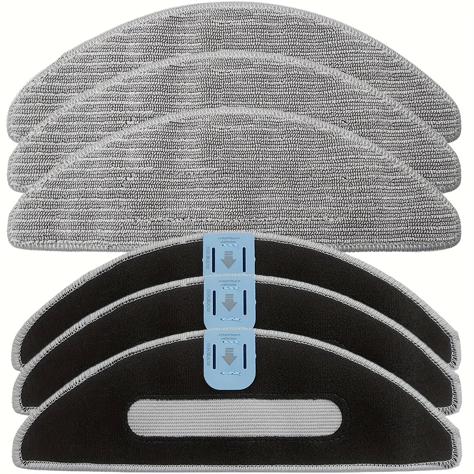 Replacement Mop Pads for Robot Vacuum and Mop, Washable Reusable, Superfine Cleaning