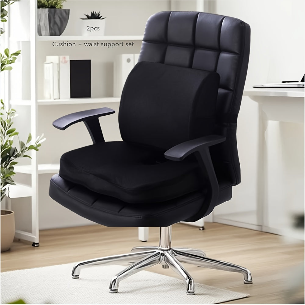 Пенополиуретановая подушка для сиденья для автомобиля, офиса, кухни с поясничной поддержкой и защитой бедер