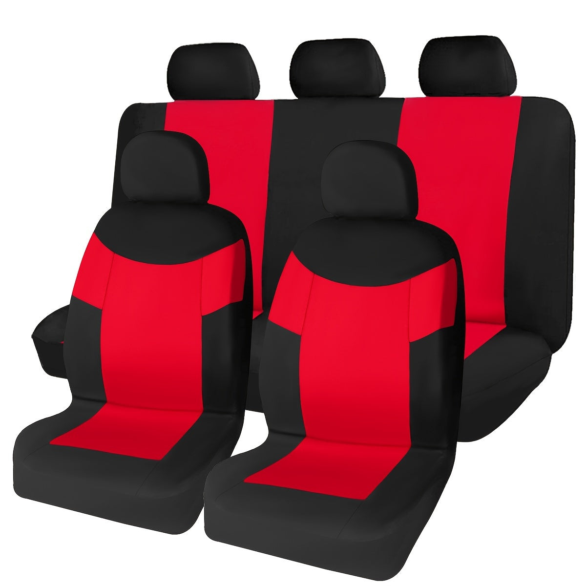 Universal avtomobil o'rindiq qoplamalari yumshoq polyester 9 ta bo'lak, qulay va mos keladi