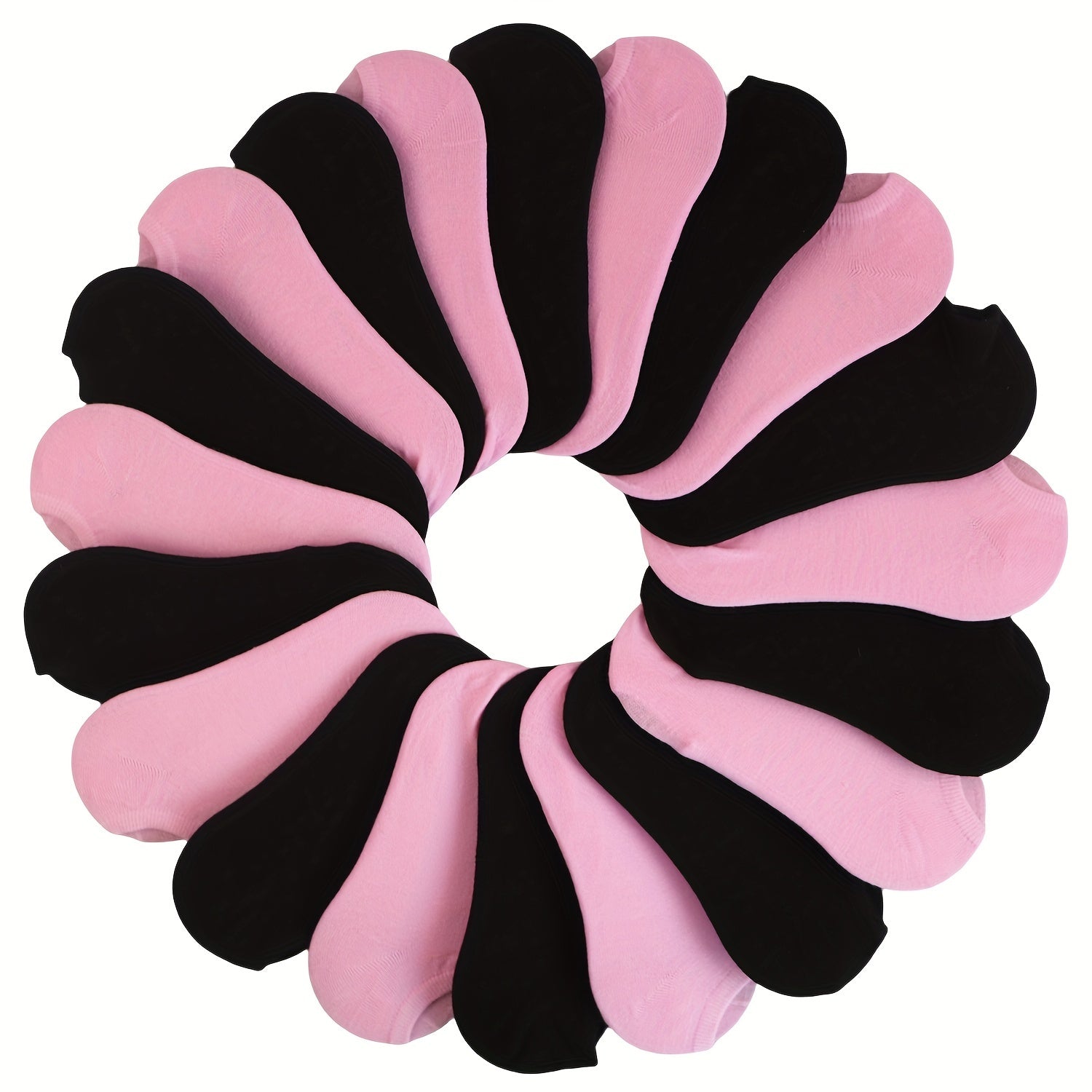 Women’s Ankle Socks 20 Pairs Lightweight Breathable Cotton-Polyester Geometric