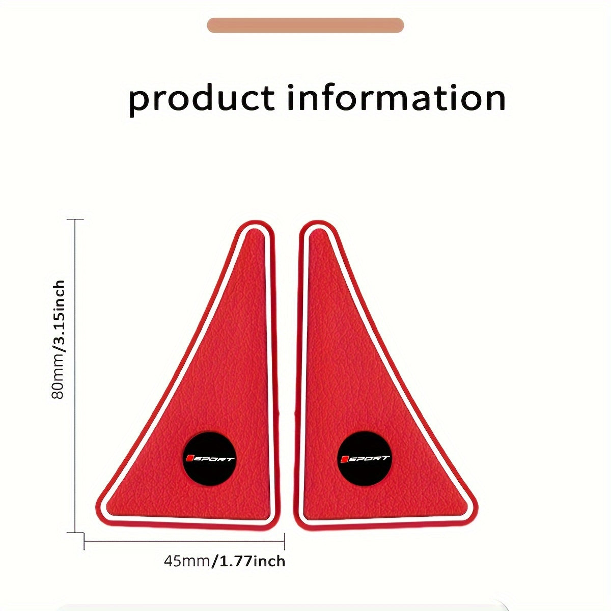 Avtomobil burchak tampon qo'riqchilari rezina uchburchakli yozuvlar o'z-o'zidan yopishadigan chizilishga qarshi himoya