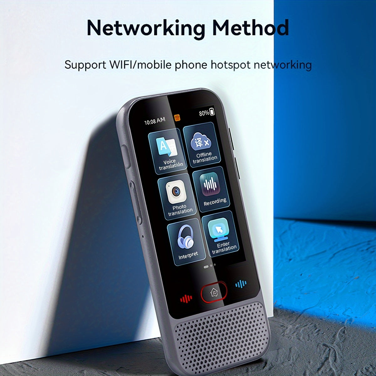 Portable Dual-Language Translator with Voice and Photo Interpretation Supporting 142 Online Languages and 19 Offline for Travel Business and Study