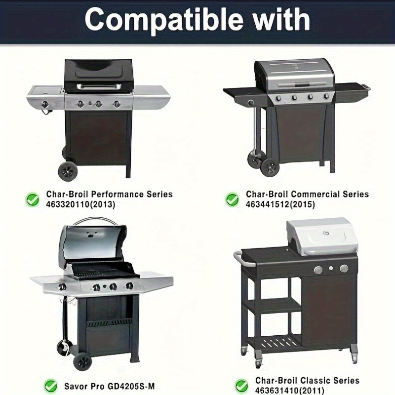 Universal Fit Ceramic Steel Grill Heat Shields for Outdoor BBQ and Griddle Cooking