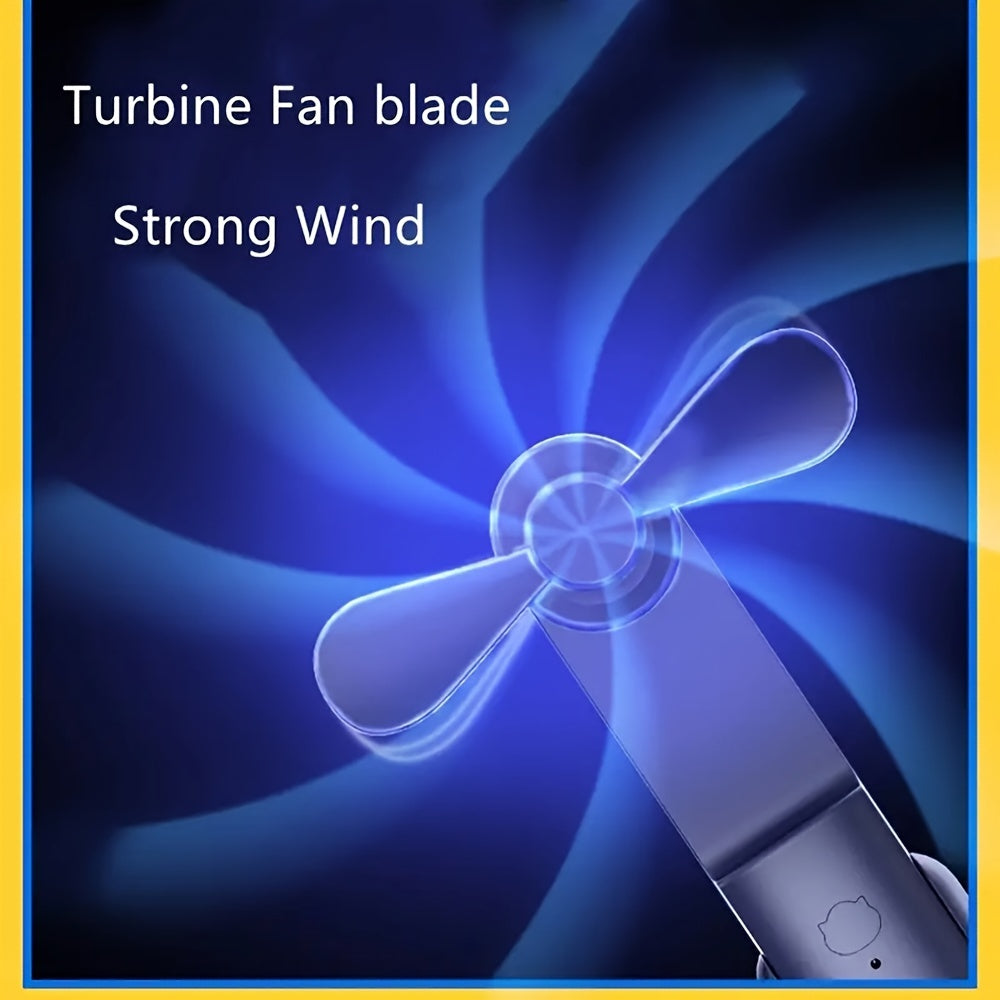 Mini Portable Fan with USB Rechargeable Battery and Auto Shut-Off