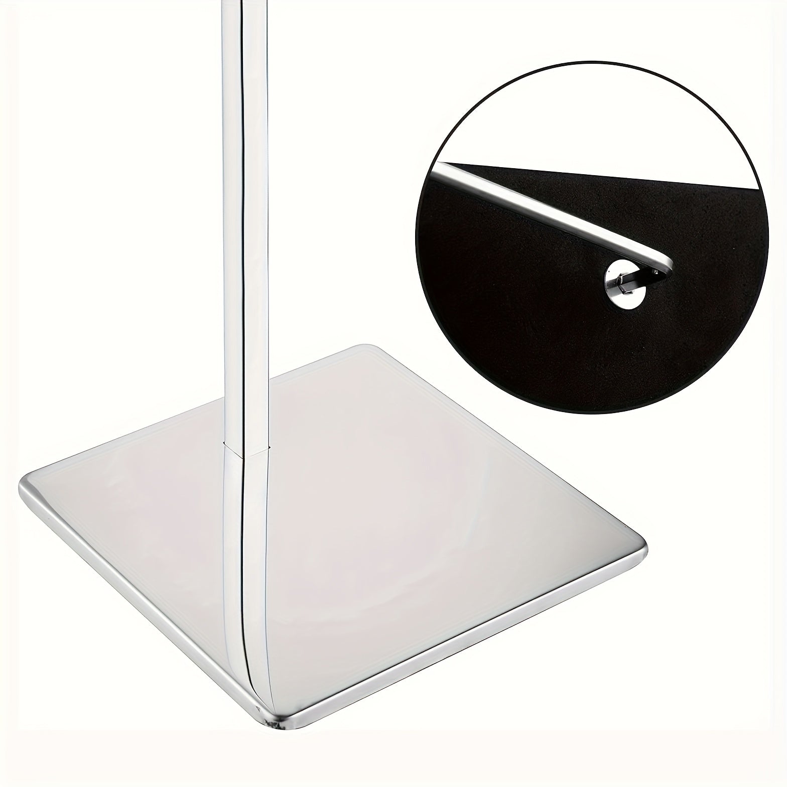 Adjustable Metal Purse Display Stand with Weighted Base for Retail and Home