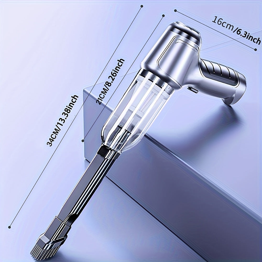 Cordless Handheld Vacuum Cleaner with Cyclone Suction and Blower for Car Home Office