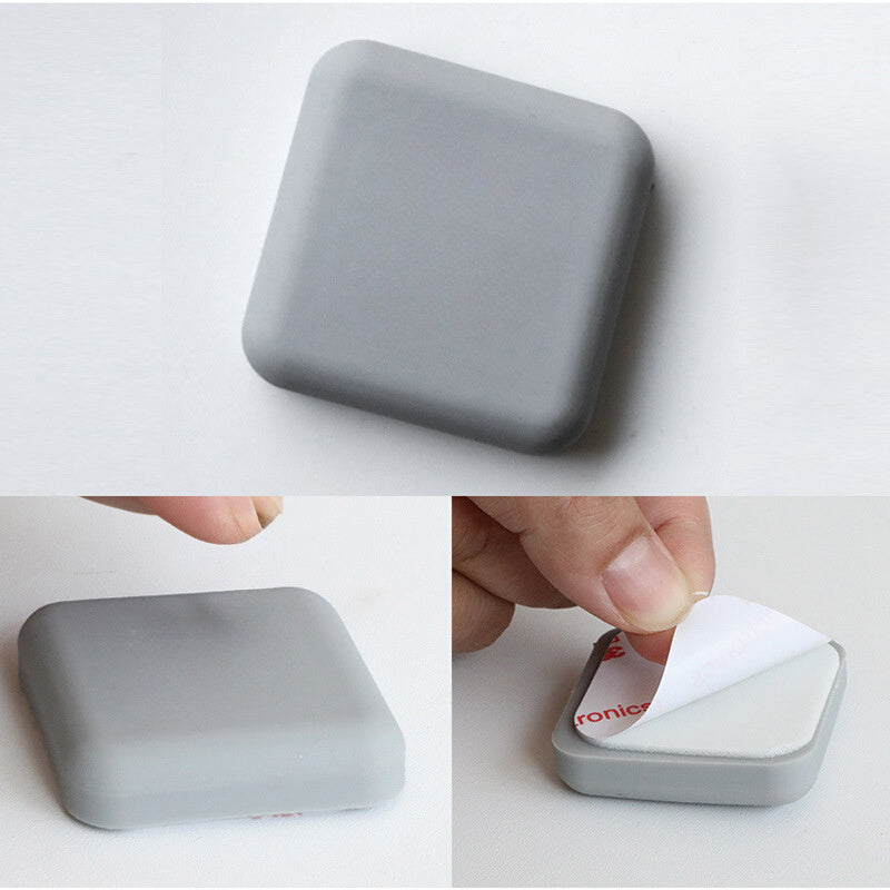 5 Pieces Silicone Door Stoppers with Anti-Collision Pads and Toilet Handle