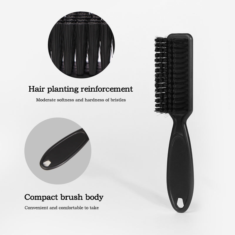 Kit de cepillo para cuello hipoalergénico con cerdas de nylon y mango de plástico, herramienta de cuidado