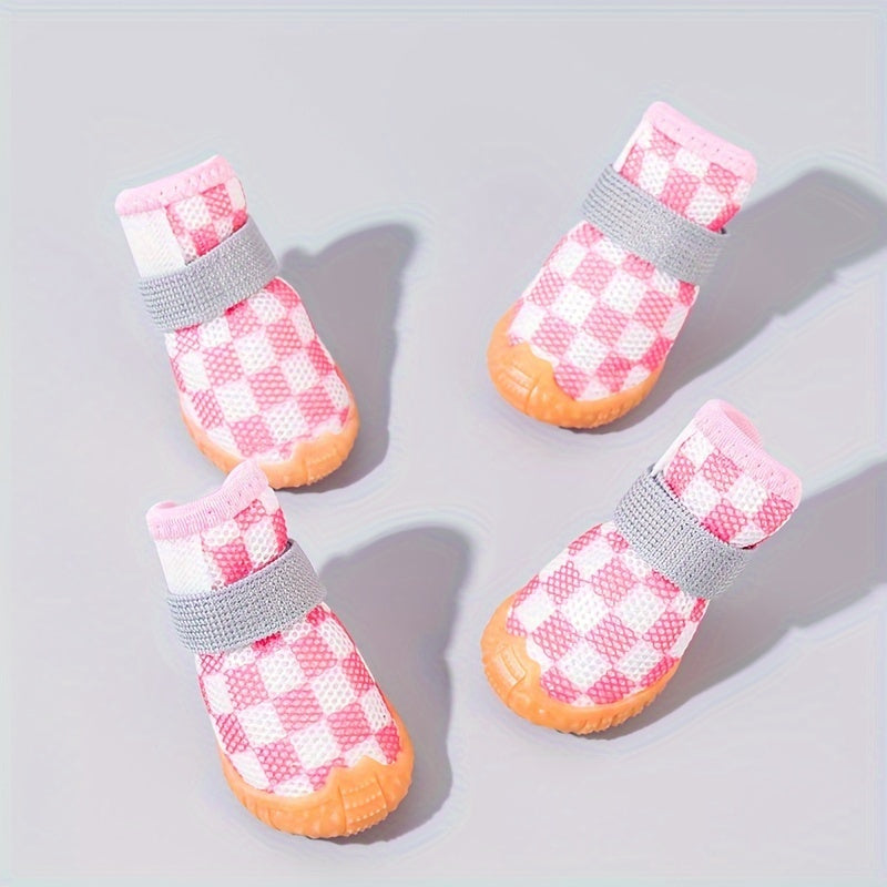 Dog Shoes for Small Dogs Breathable Non-Slip Dirt-Resistant Elastic All-Season