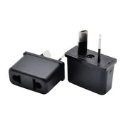 Avstraliya va Yangi Zelandiya standarti bo'yicha slit-pin quvvat adapteri 220-240V qora sayohat uchun devor rozetkasi
