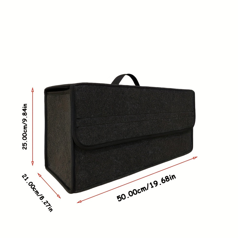 Большой вместительный складной органайзер для багажника автомобиля, сумка для хранения из фетра, многоотсековая