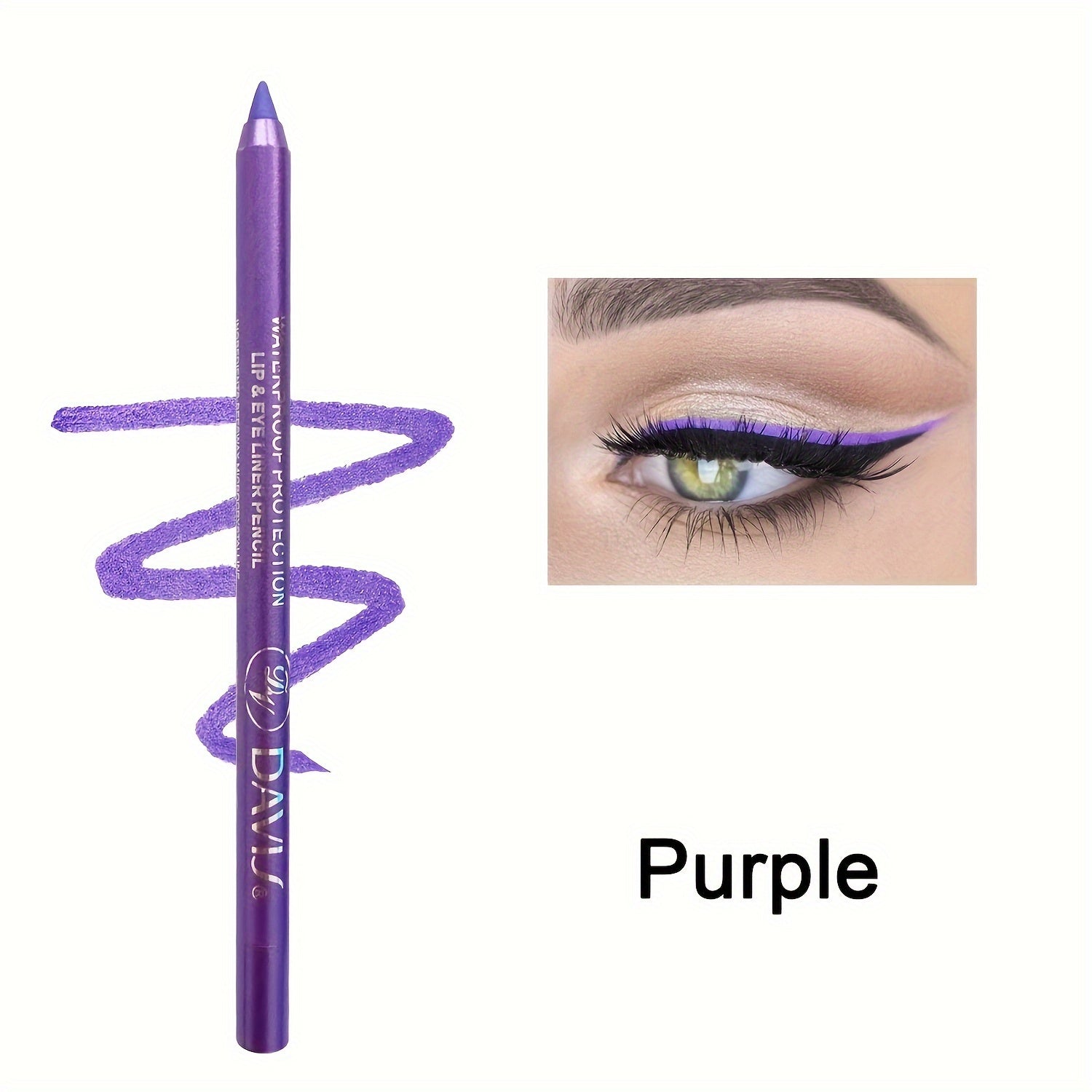Women Long-Lasting Smooth Glide Eyeliner Pencil Colorful Eye Makeup