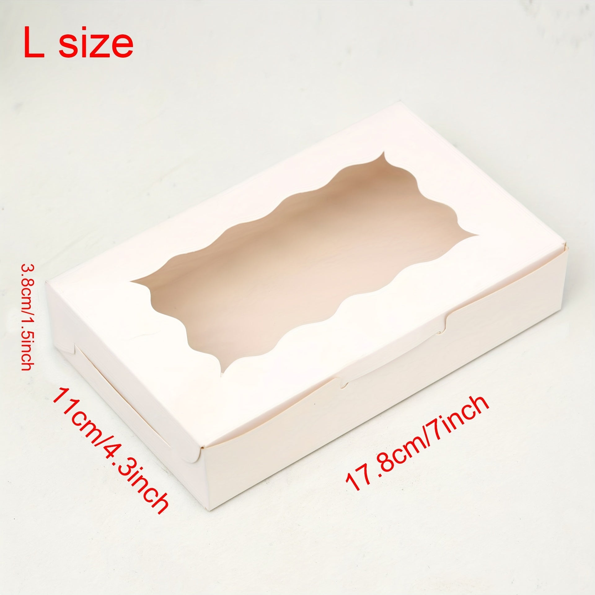 30-Pack Kraft Paper Bakery Boxes with Clear Window for Cookies Cupcakes and Candy