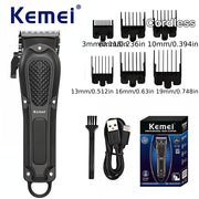 Электрическая машинка для стрижки волос и бороды, беспроводная, с USB-зарядкой для мужчин