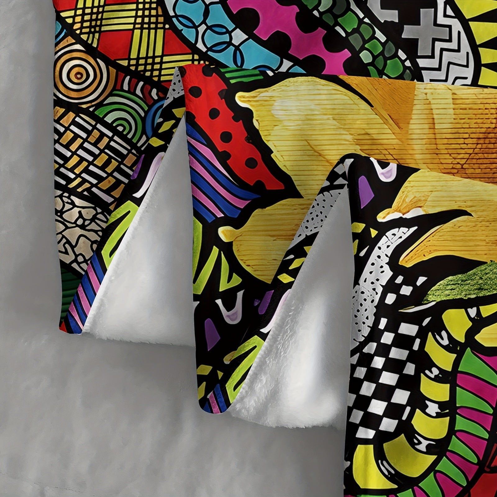 Sunflower Print Flannel Fleece Throw Blanket Soft Cozy Multi-Use for Sofa Bed Camping