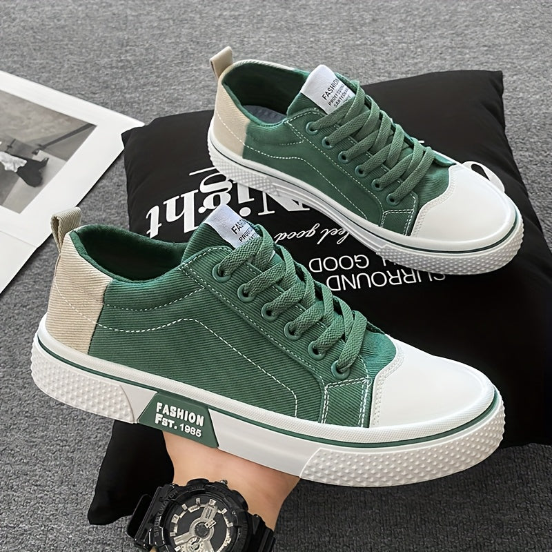 Мужские кроссовки из холста с низким верхом, дышащие, противоскользящие, повседневные весенне-летние обувь