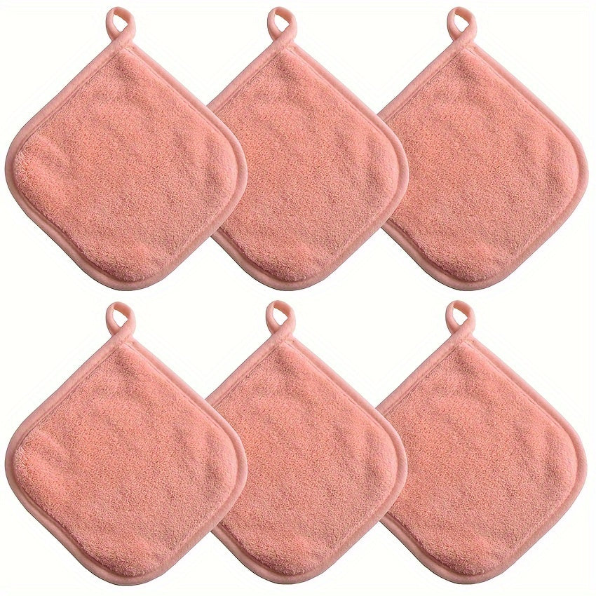 6/12 Pcs Microfiber Facial Cleansing Cloths Makeup Remover Washable Reusable