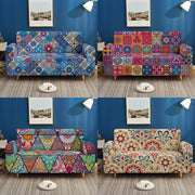 Bohemian Milk Printed Sofa Slipcover for Living Room Bedroom Office Non-Slip