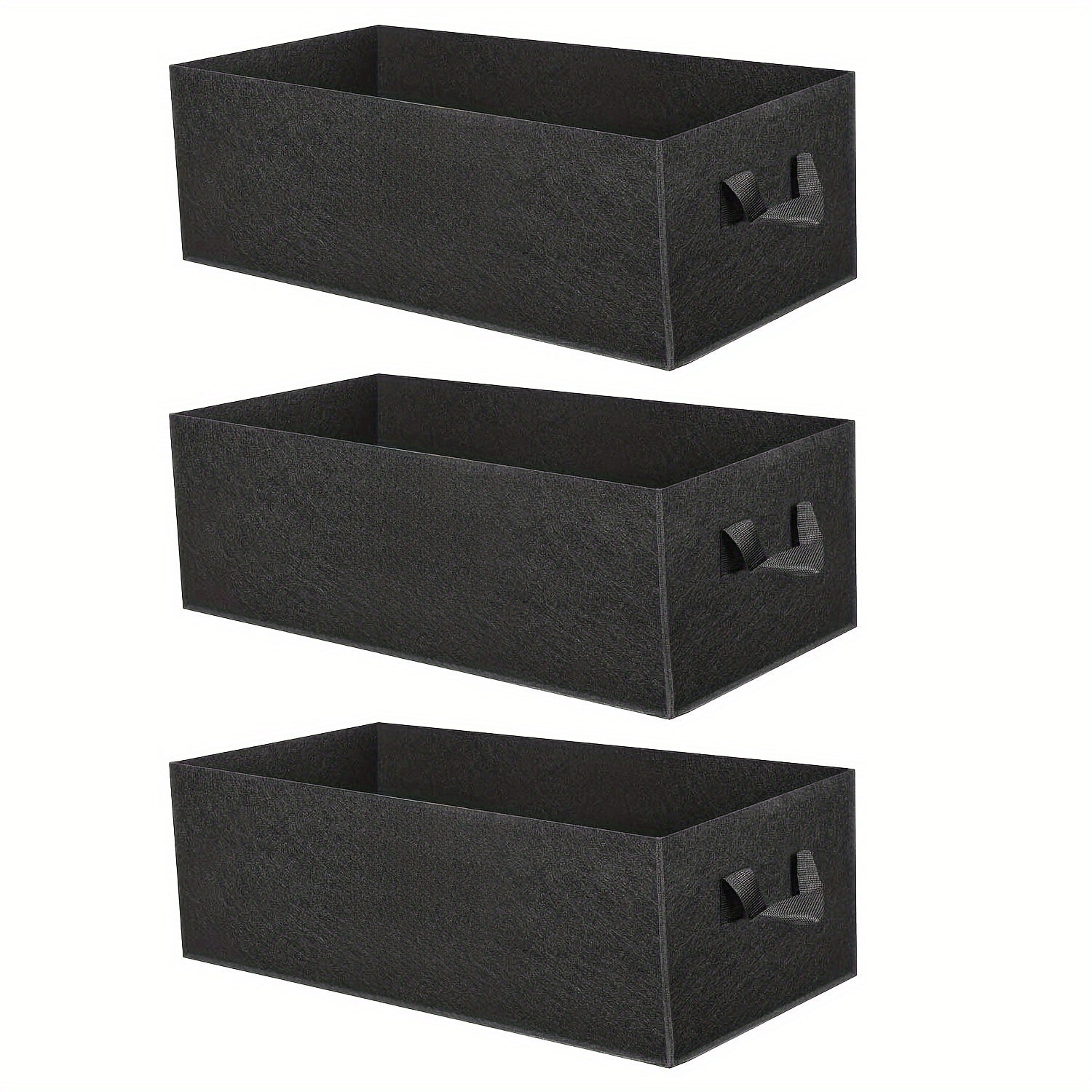 3 ta to'plam 6-gallon bog' o'simliklar sumkasi, tutqichlar bilan nafas oladigan non-tarqalg'an mato, sabzavotlar, gullar uchun, ichki va tashqi foydalanish