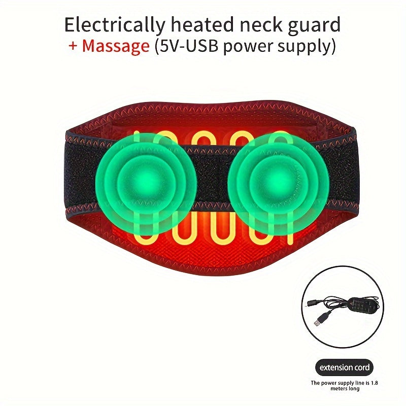 Almohadilla de cuello con calefacción USB para uso en casa y al aire libre, con tres niveles