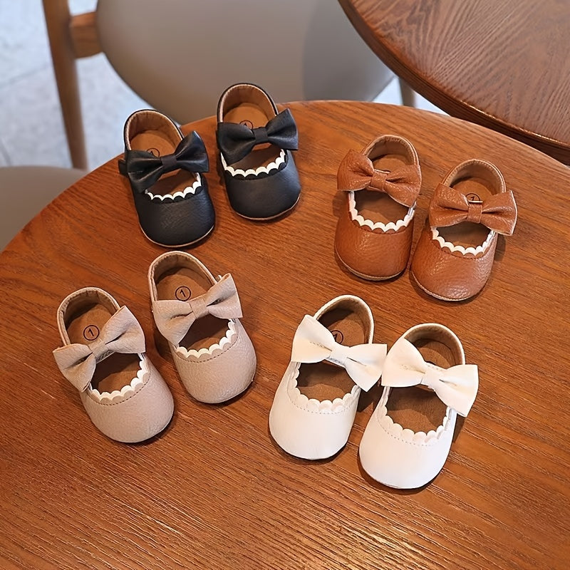 Infant Shoes Casual Princess Shoes with Secure Grip Sole for 0-1 Year Old