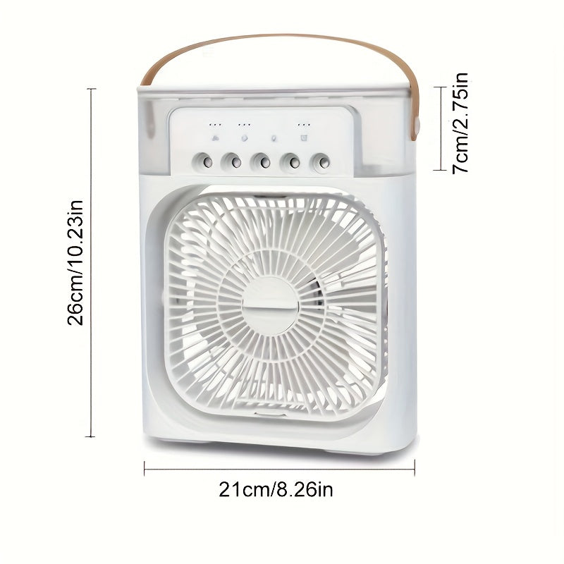 1200ml Water Tank Evaporative Spray Air Cooler Fan USB Quiet Personal Cooling for Bedroom Office Outdoor