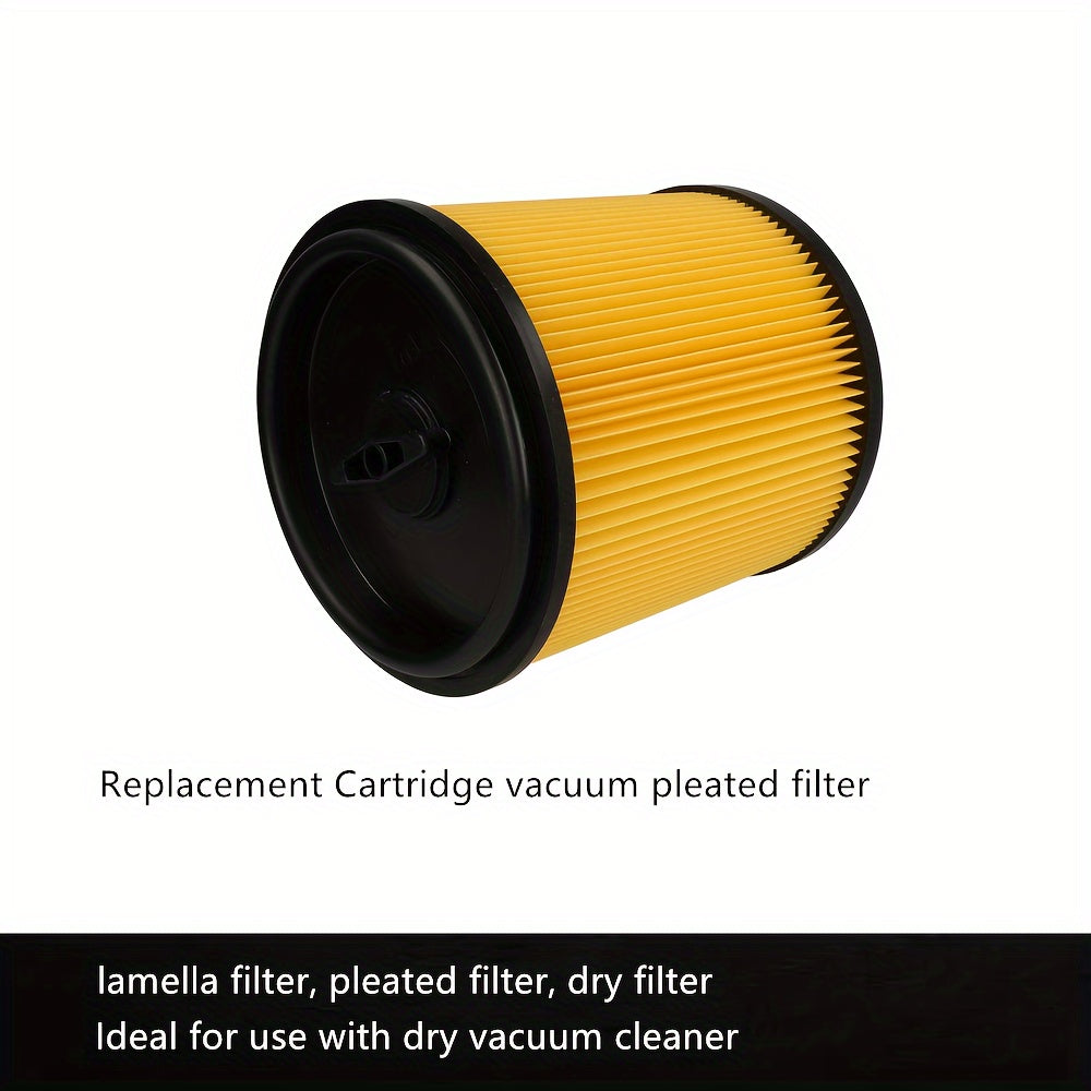 Replacement Vacuum Filter Cartridge with Lid for Wet-Dry Vacuum Cleaners 1 Pack