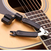 Multifunctional Guitar String Winder Tool with Reel and Cutter for Electric and Acoustic Instruments