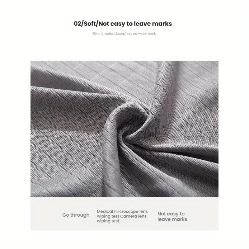 5 Professional Microfiber Glass Cleaning Cloths for Streak-Free, Absorbent, No Water Stains