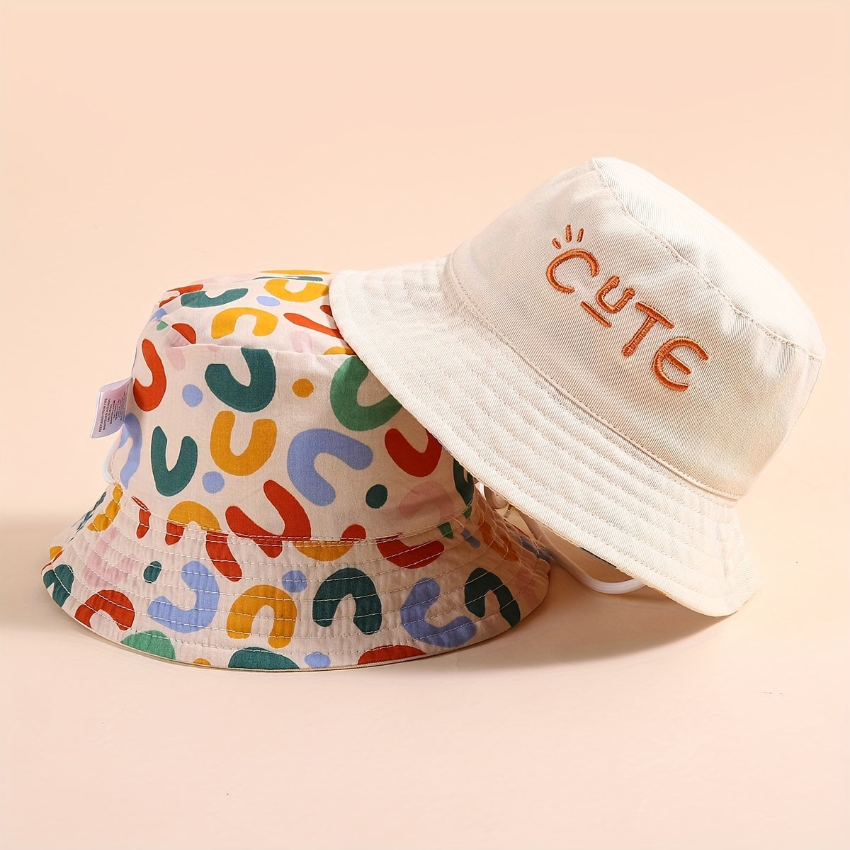 Kids Fisherman Hat with Wide Brim Sun Protection Cotton for Boys and Girls