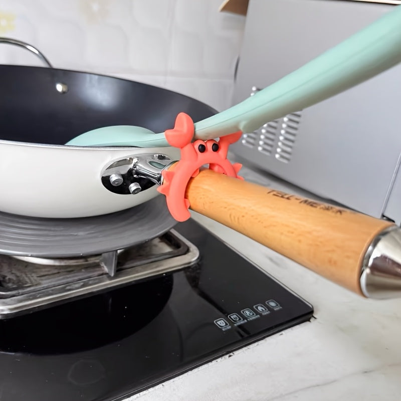 Kitchen Silicone Spatula Holder and Utensil Organizer Round Soup Spoon Storage Rack