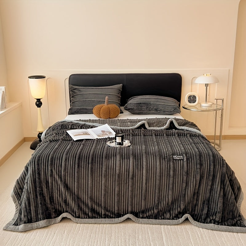 Faux Fur Throw Blanket Soft Warm Cozy for Couch Bed Travel All-Season Gift