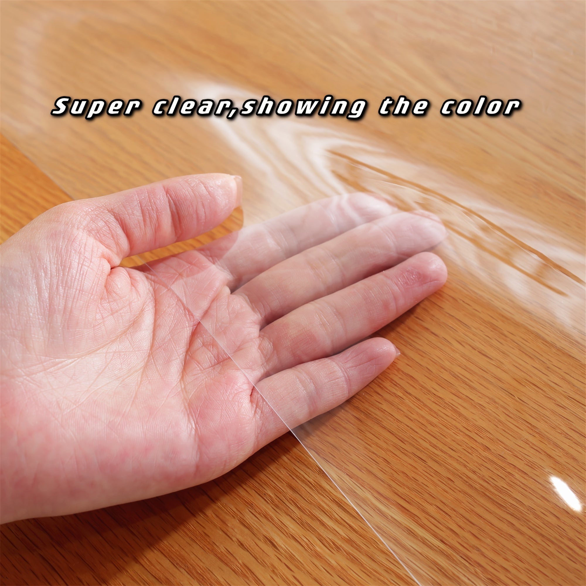 PVC Tablecloth Waterproof Stain-Resistant Heat-Resistant Easy to Clean for Home Use