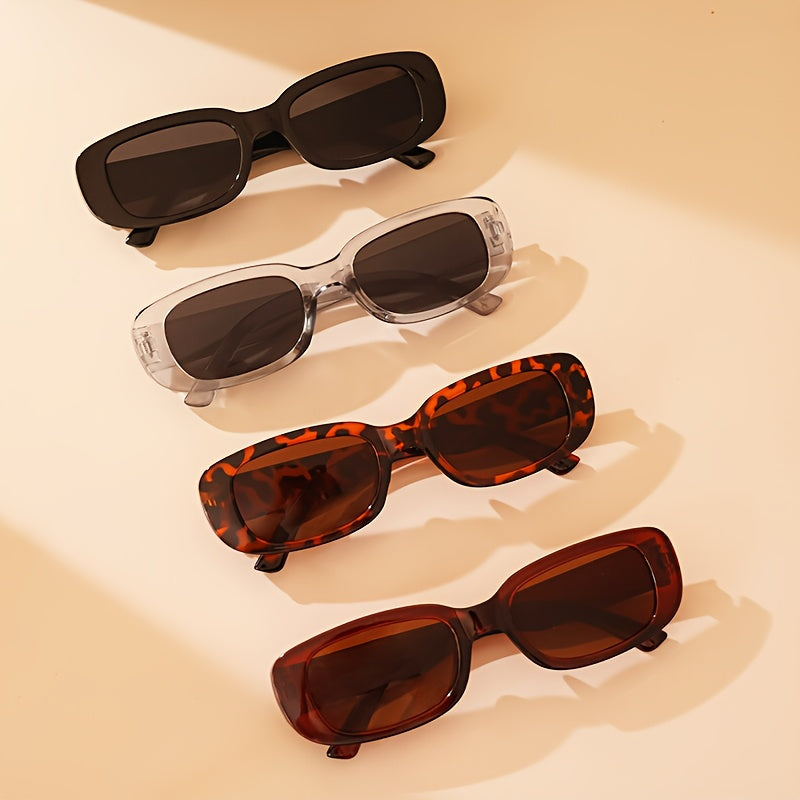 Set of 4 Oval Frame Eyeglasses for Men and Women Stylish Reading Glasses