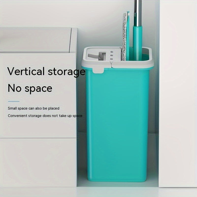 Uy uchun mop va kova to'plami quruq va ho'l polni tozalash uchun, ko'p funksiyali va oson ishlatiladigan