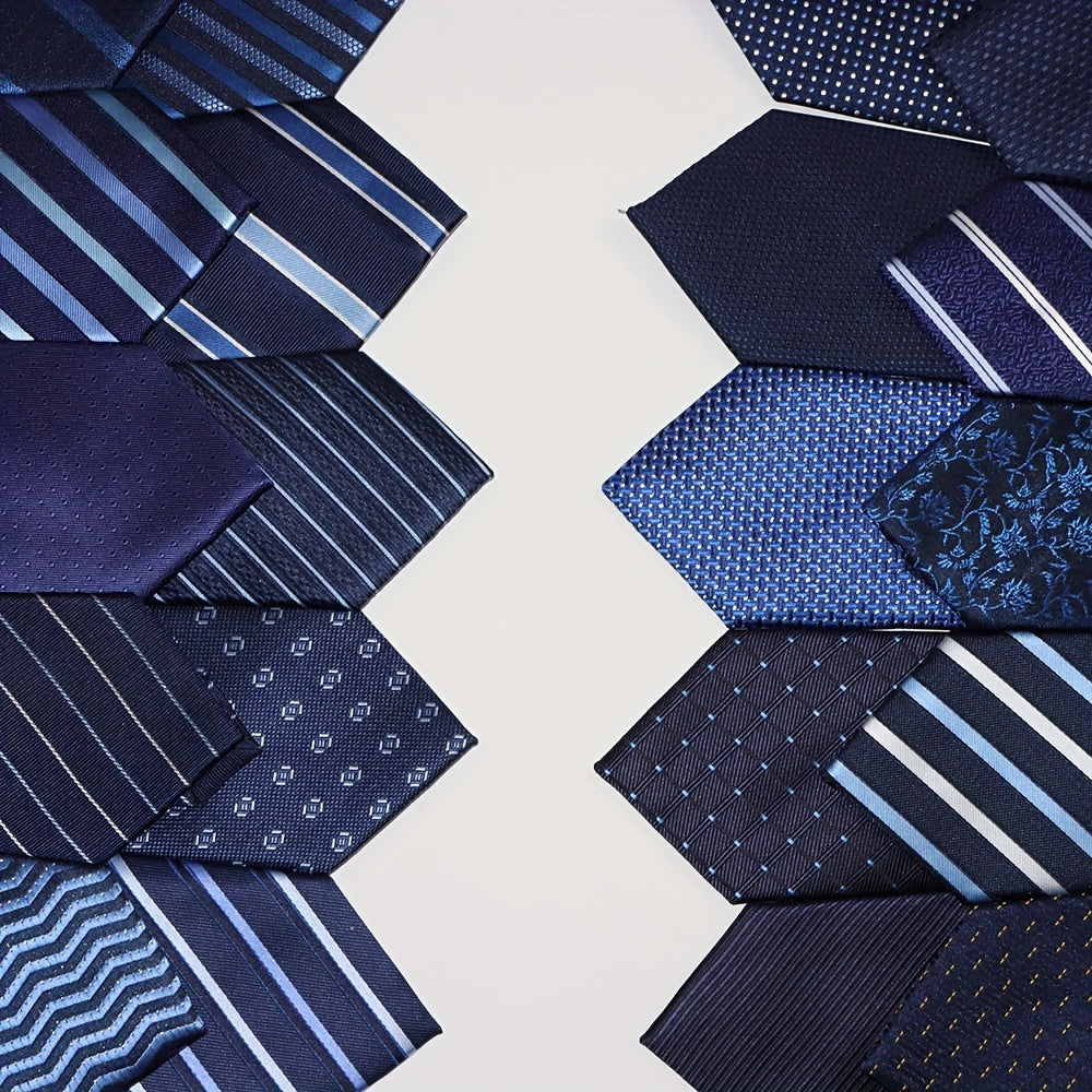 Set of 3 Classic Men’s Ties for Business and Formal Wear