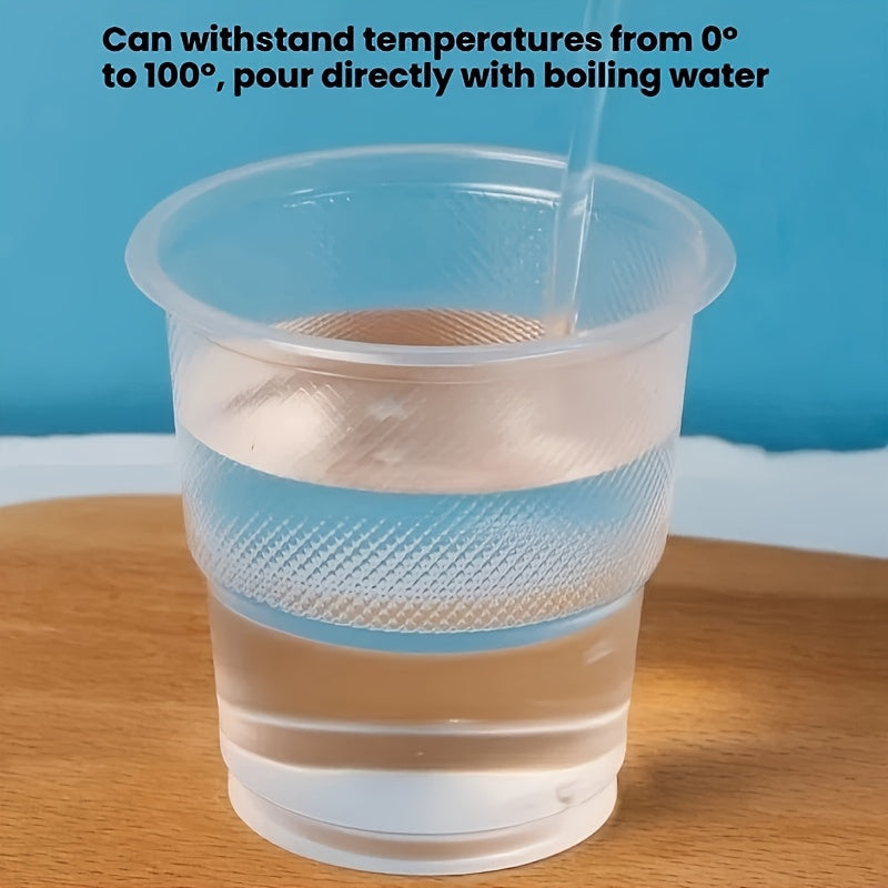 Disposable Clear Plastic Cups Pack for Home Use, Tea, Wine, and Commercial Drinking
