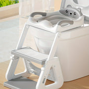 Children's Toilet Training Ladder Folding Footstool with Detachable Ring