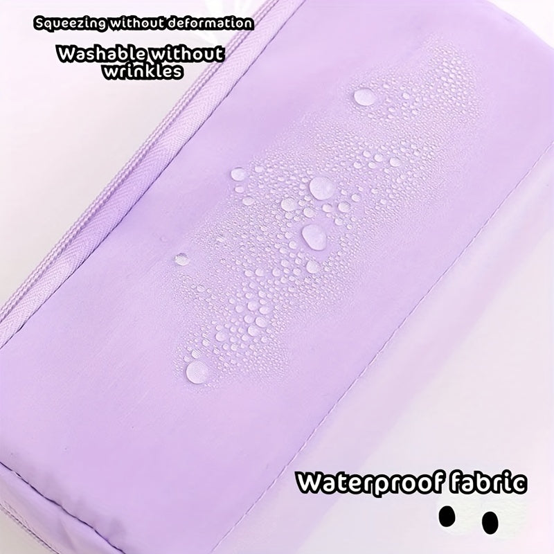 Large Capacity Multi-Functional Oxford Cloth Pen Case for Students with Cartoon Style