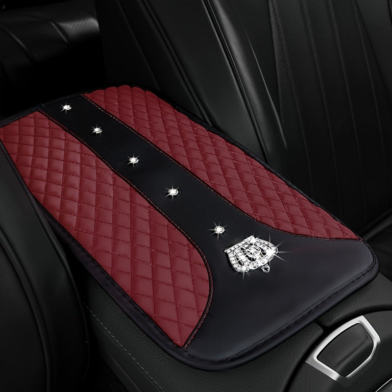 Universal avtomobil o'rindiq tutqichining qopqog'i rhinestone charm bilan, charm bilan, sirg'almas, chidamli, erkaklar va ayollar uchun