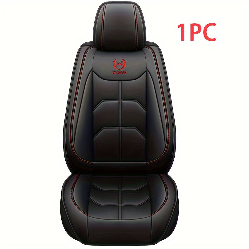 Universal Faux Leather Car Seat Cover for Front Seats, Hand Washable