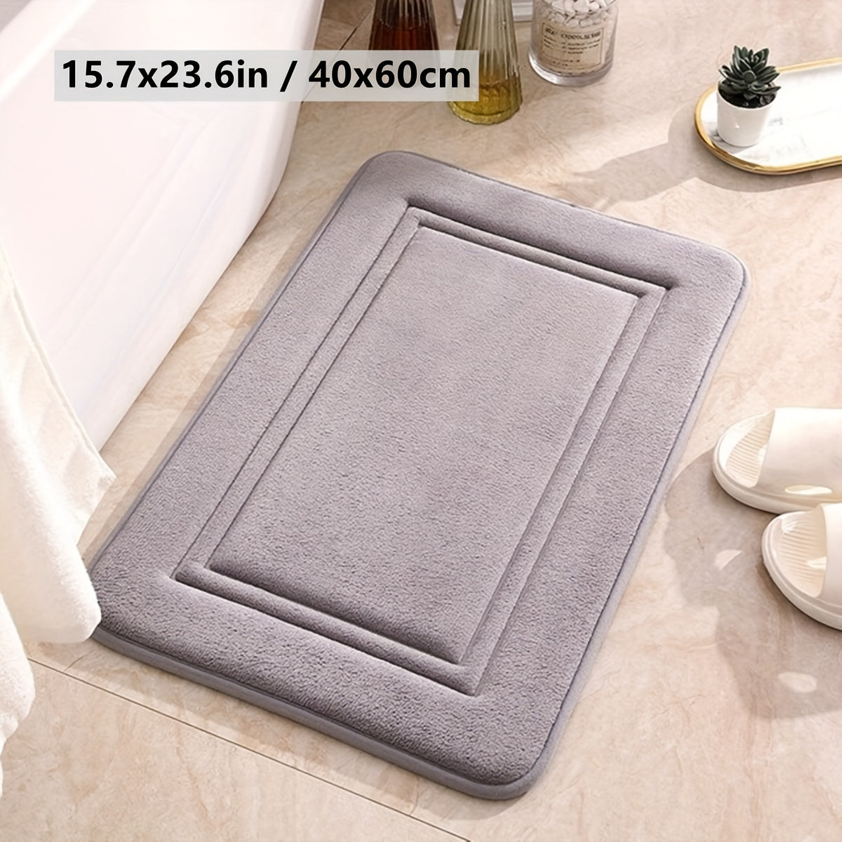 Xavfsizlik uchun sirpanmaydigan hammom matosi, qulaylik uchun qalin plush hammom matosi, yuqori singdiruvchi eshik matosi, yumshoq hammom gilami, mustahkam eshik pol matolari, qulay mashinada yuviladigan tez quriydigan gilamlar, zarur hammom aksessuar.