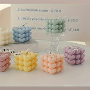 Vela perfumada cubo de magia en forma de corazón regalo para Tanabata cumpleaños decoración del hogar