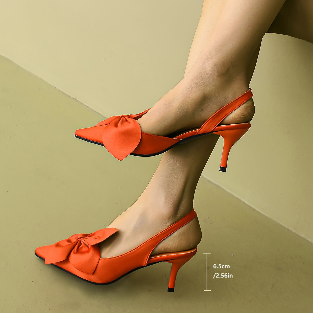 Women's High Heel Shoes Stiletto Heels Pointed Toe Ankle Strap Bowknot Fabric