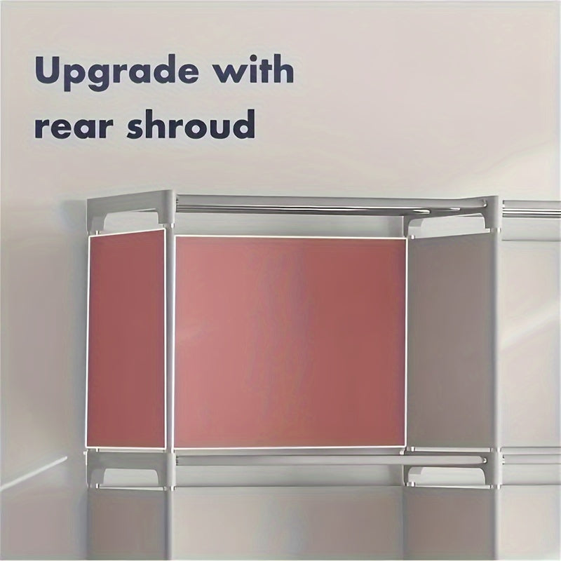 Gray Metal Bookshelf Floor Standing with Multiple Compartments for Office Dorm Home Organization