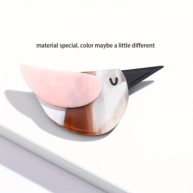 Broches de ave de acrílico, alfileres de solapa, accesorio de moda, lindo estilo punk