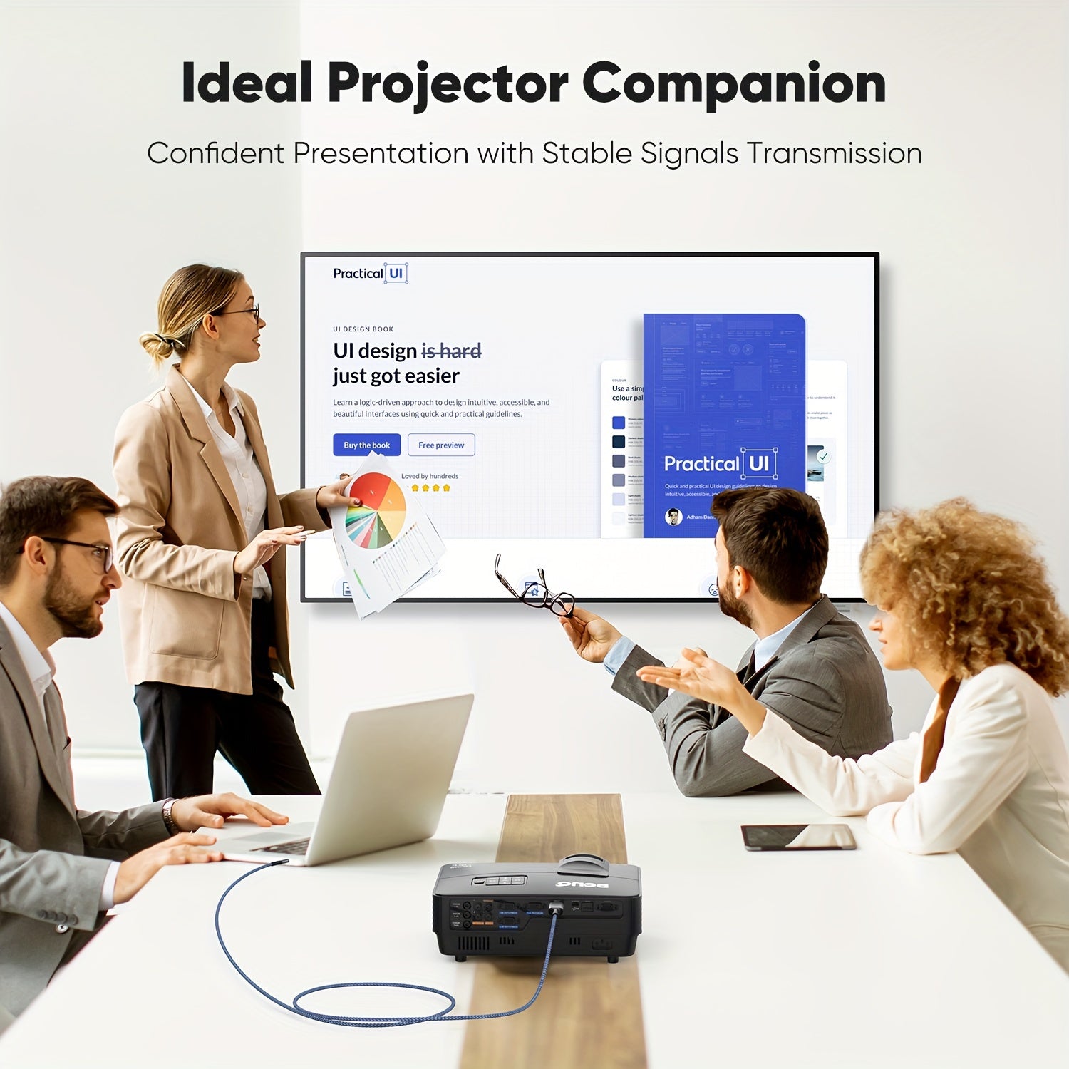 4K USB C to HDMI Cable for MacBook iPad Samsung Galaxy Surface Dell HP 3.05m